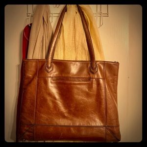 Hobo Sable Leather Tote Bag - Perfect Fall Color!